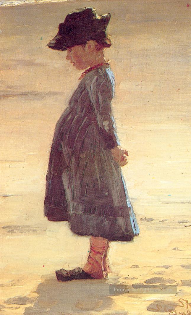 Nina dans la playa 1884 Peder Severin Kroyer Peintures à l'huile